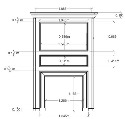 Design for a corner chimneybreast